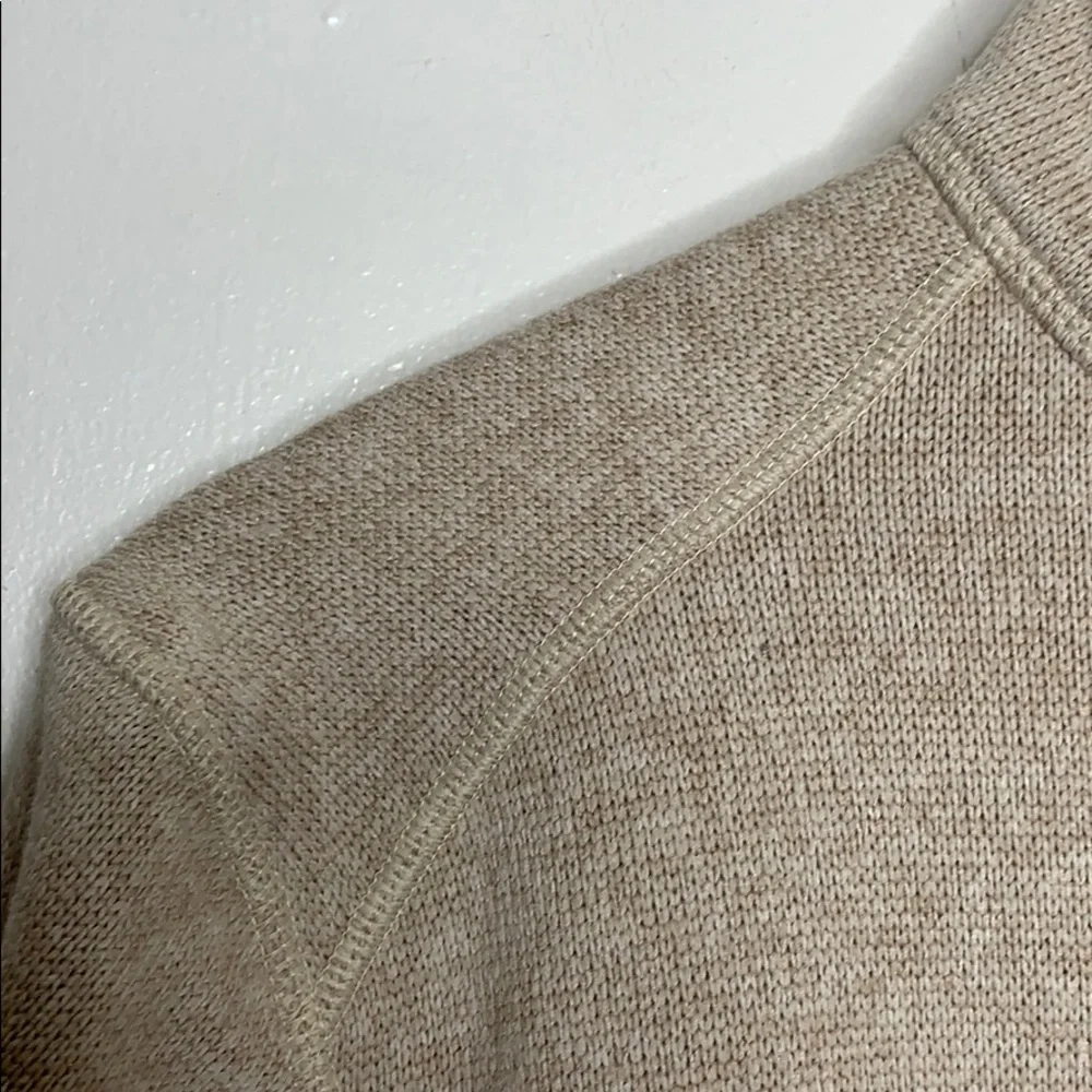 Woolrich Quarter Zip Sweater‎ Tan Size Medium